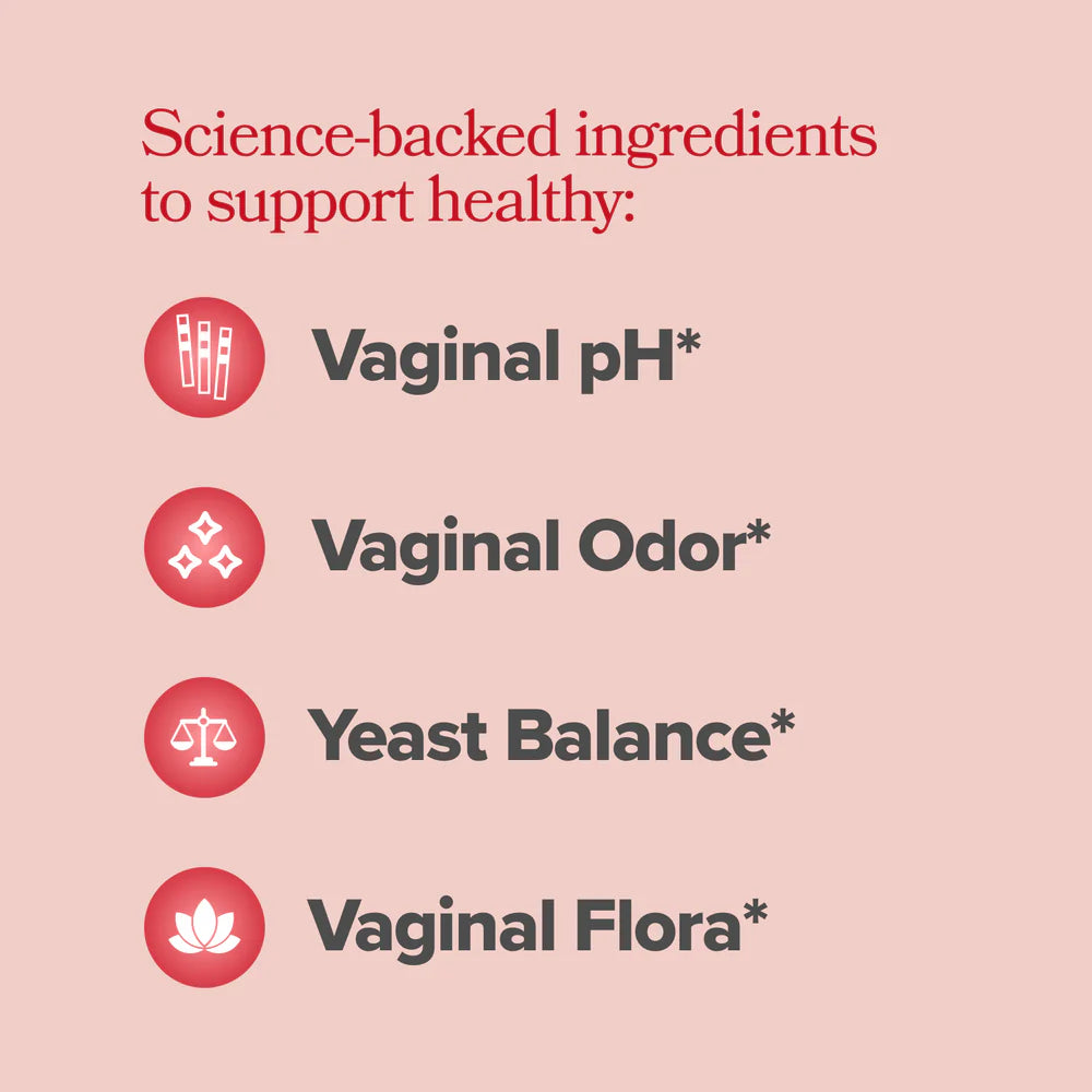 Vaginal Probiotic Capsules - Healthy Vaginal Odor & Flora 60 Count